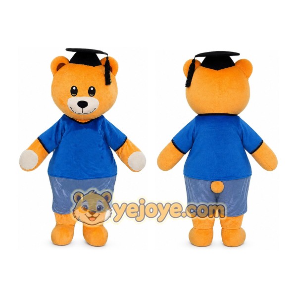 Bear Mascot Costume for Adults Custom Logo Party Character Suit