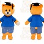 Bear Mascot Costume for Adults Custom Logo Party Character Suit