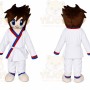 karate kid Mascot Costume for Adults Custom Logo Party Character Suit
