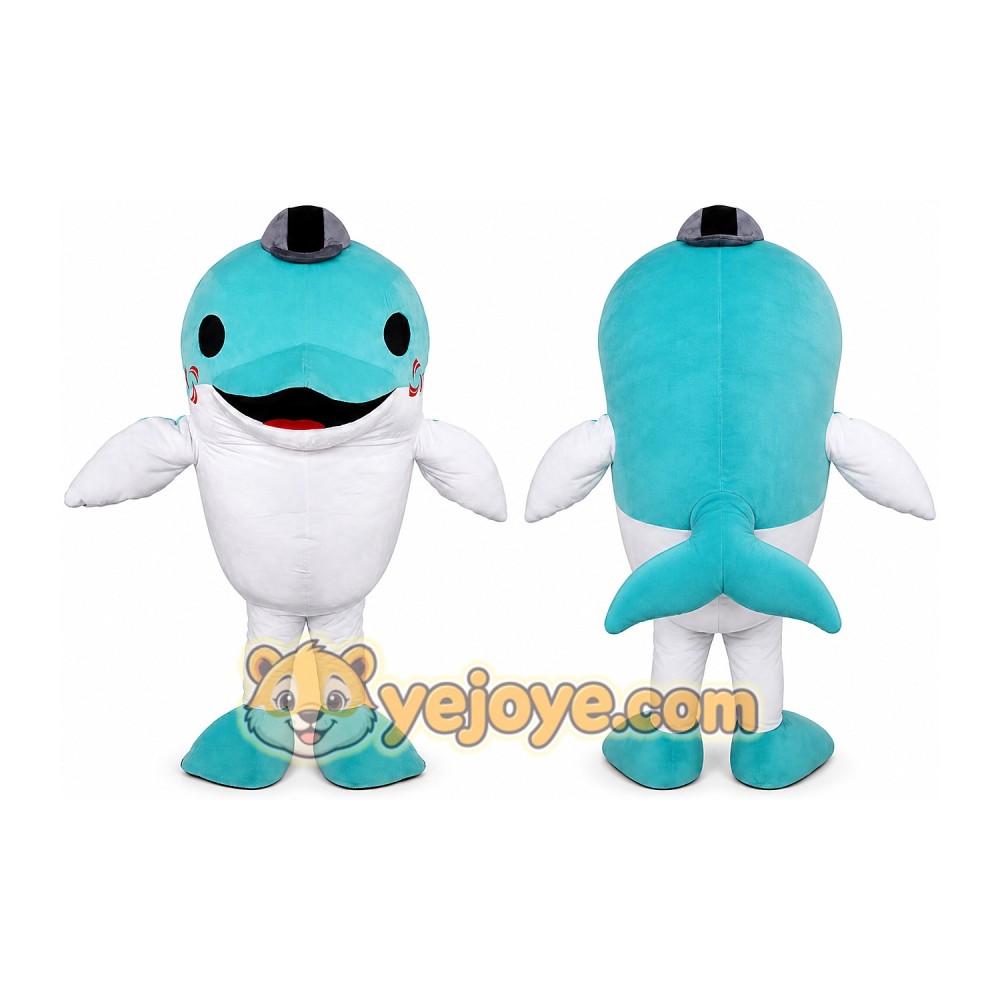 Dolphin Mascot Costume for Adults Custom Logo Party Character Suit Dolphin Mascot Costume for Adults Custom Logo Party Character Suit