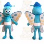 Butterfly Mascot Costume for Adults Custom Logo Party Character Suit