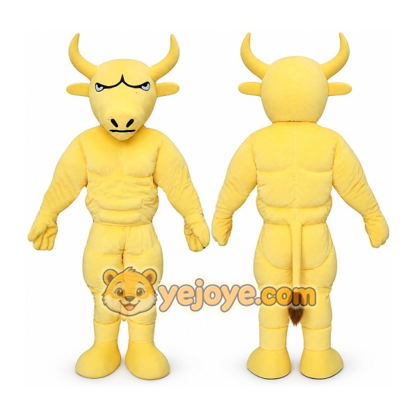 Bull Mascot Costume for Adults Custom Logo Party Character Suit