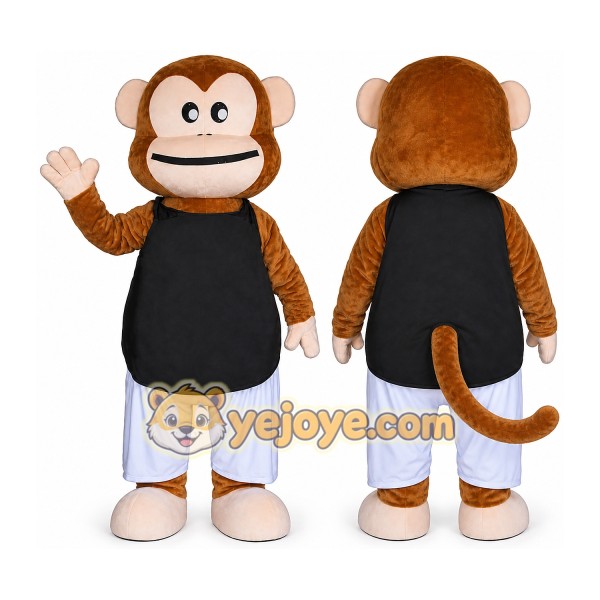 Monkey Mascot Costume for Adults Custom Logo Party Character Suit