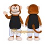 Monkey Mascot Costume for Adults Custom Logo Party Character Suit
