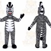 Zebra Mascot Costume for Adults Custom Logo Party Character Suit