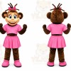 Monkey Mascot Costume for Adults Custom Logo Party Character Suit
