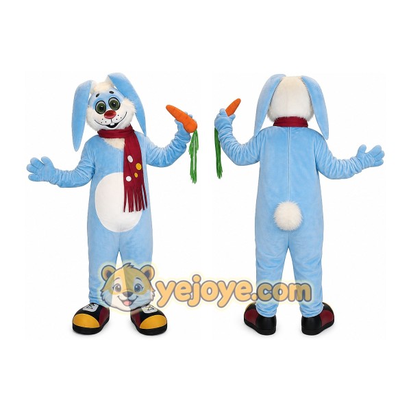 Rabbit Mascot Costume for Adults Custom Logo Party Character Suit