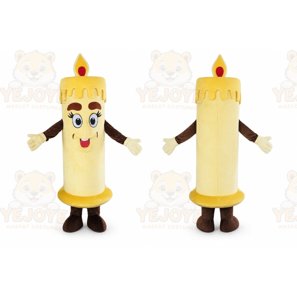 Candle Mascot Costume for Adults Custom Logo Party Character Suit