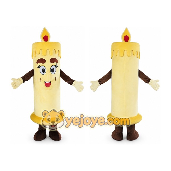 Candle Mascot Costume for Adults Custom Logo Party Character Suit