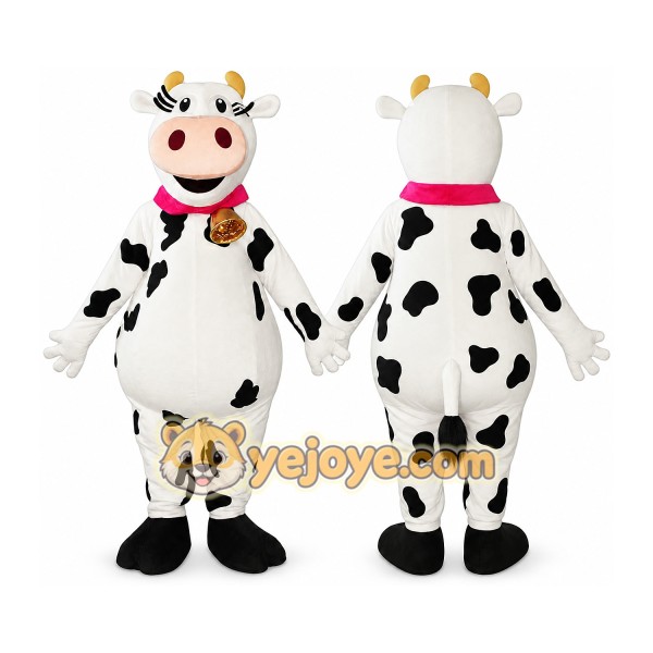 Cow Mascot Costume for Adults Custom Logo Party Character Suit