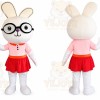 Rabbit Mascot Costume for Adults Custom Logo Party Character Suit