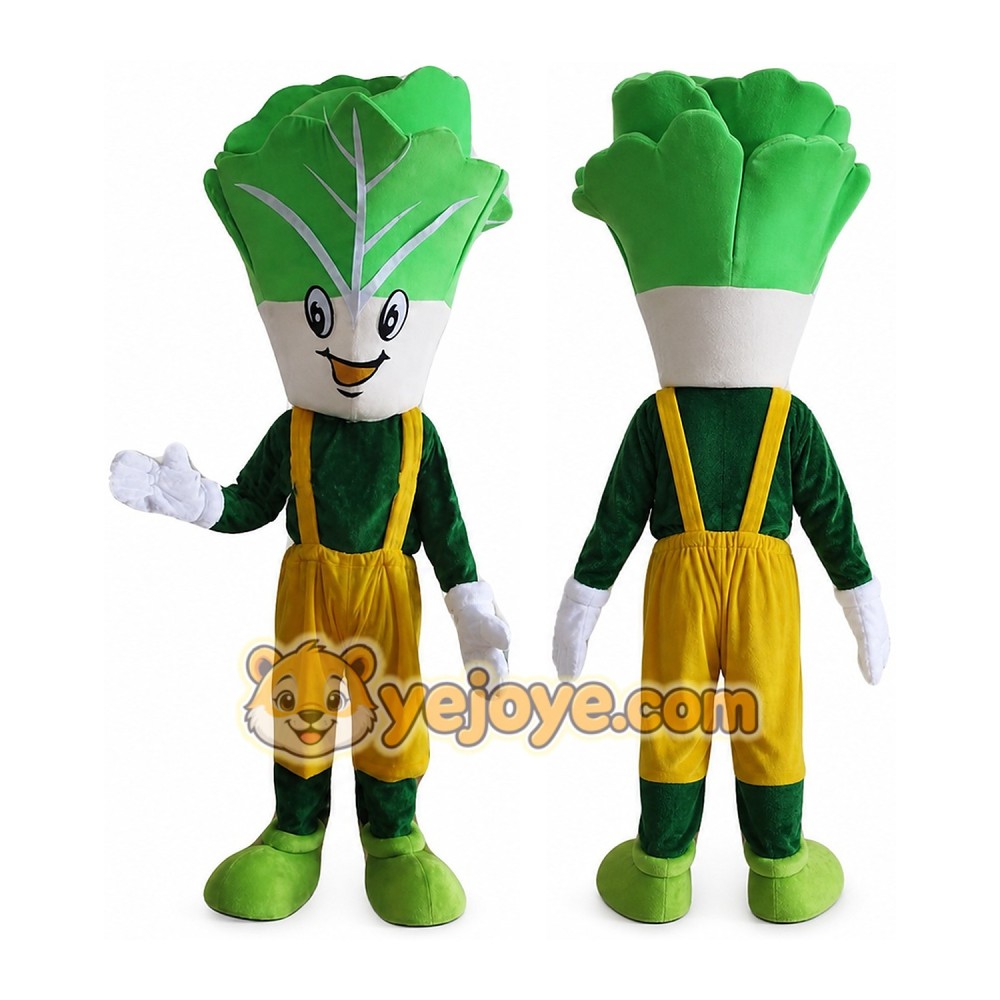 Leafy Green Vegetable Mascot Costume for Adults Custom Logo Party Character Suit Leafy Green Vegetable Mascot Costume for Adults Custom Logo Party Character Suit
