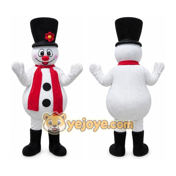 Snowman Mascot Costume for Adults Custom Logo Party Character Suit