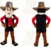 Cowboy Mascot Costume for Adults Custom Logo Party Character Suit