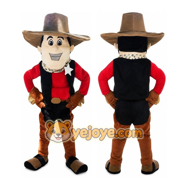 Cowboy Mascot Costume for Adults Custom Logo Party Character Suit
