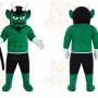 green devil Mascot Costume for Adults Custom Logo Party Character Suit