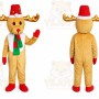 Reindeer Mascot Costume for Adults Custom Logo Party Character Suit