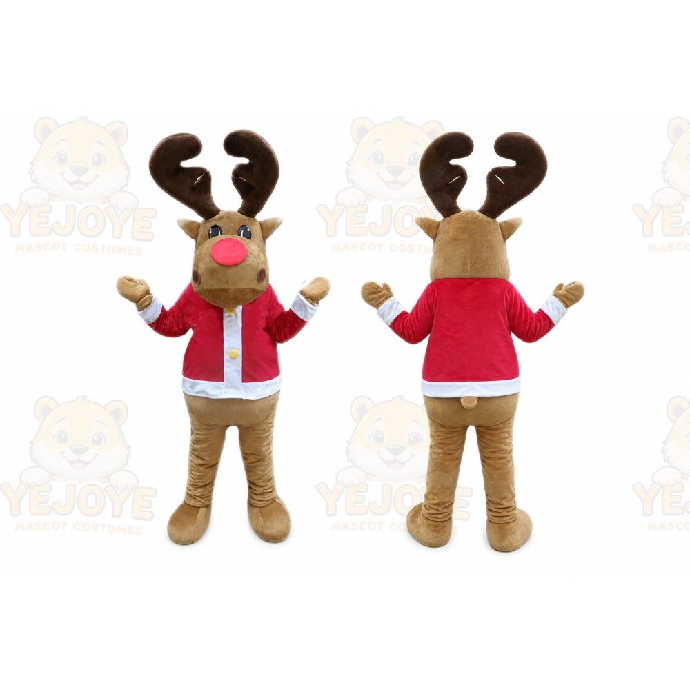 Reindeer Mascot Costume for Adults Custom Logo Party Character Suit