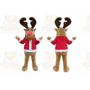 Reindeer Mascot Costume for Adults Custom Logo Party Character Suit