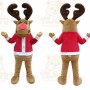 Reindeer Mascot Costume for Adults Custom Logo Party Character Suit