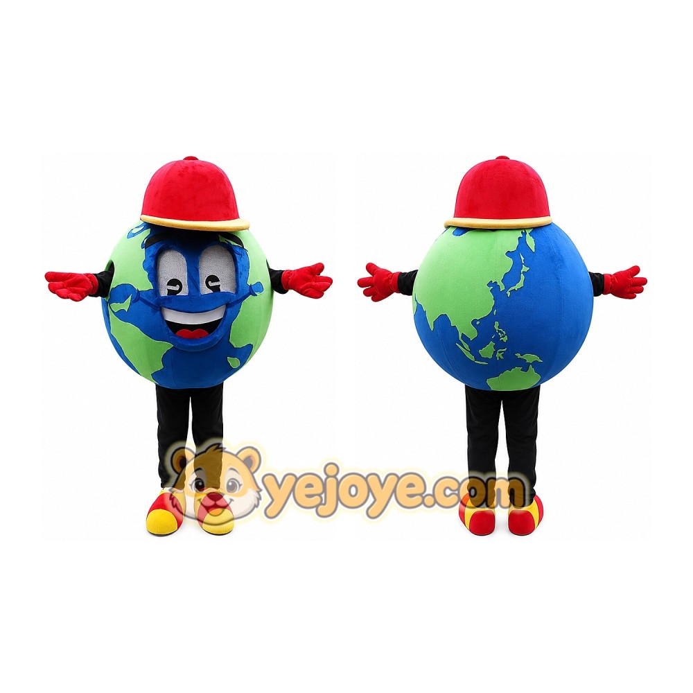 Earth Mascot Costume for Adults Custom Logo Party Character Suit Earth Mascot Costume for Adults Custom Logo Party Character Suit