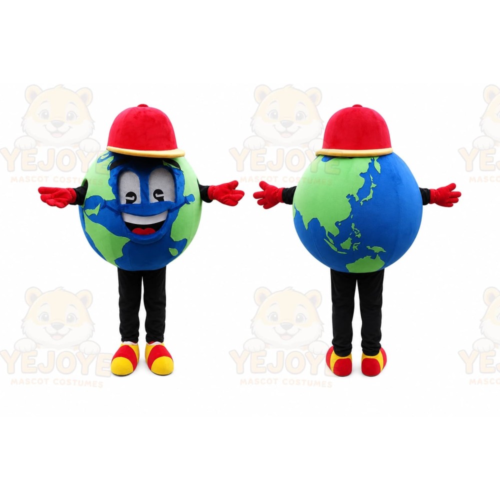 Earth Mascot Costume for Adults Custom Logo Party Character Suit