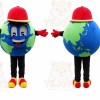 Earth Mascot Costume for Adults Custom Logo Party Character Suit
