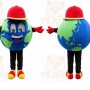 Earth Mascot Costume for Adults Custom Logo Party Character Suit