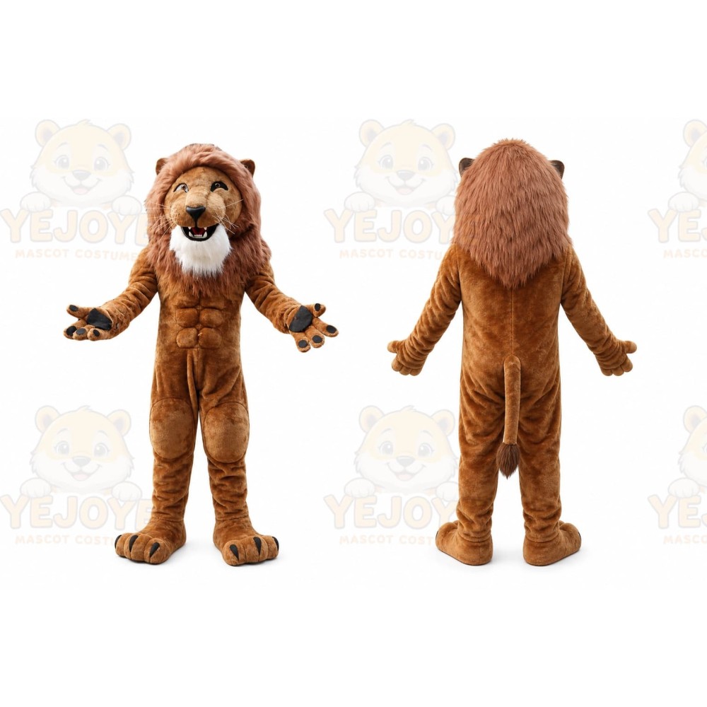 Lion Mascot Costume for Adults Custom Logo Party Character Suit