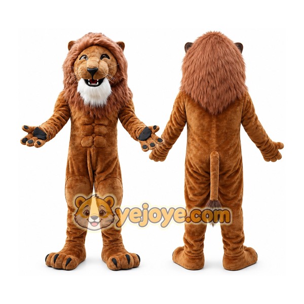 Lion Mascot Costume for Adults Custom Logo Party Character Suit