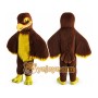 Brown Eagle Mascot Costume for Adults Custom Logo Party Character Suit