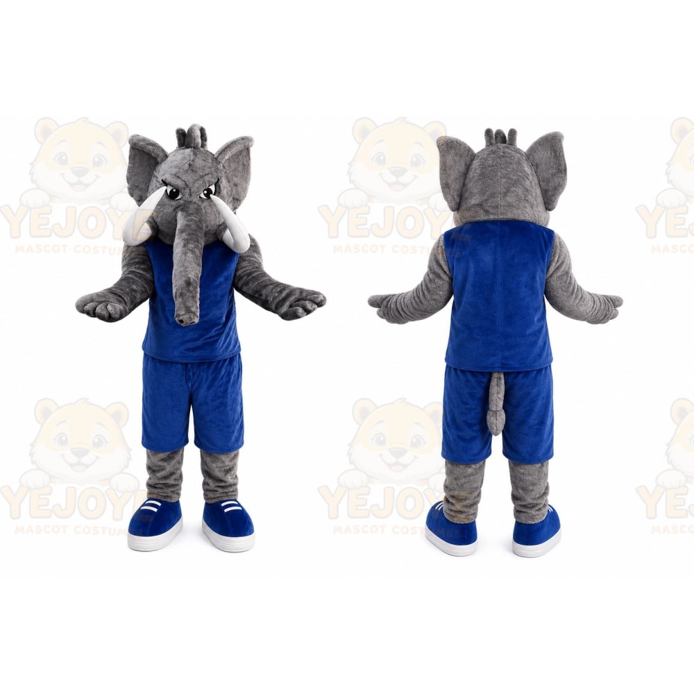 Elephant Mascot Costume for Adults Custom Logo Party Character Suit