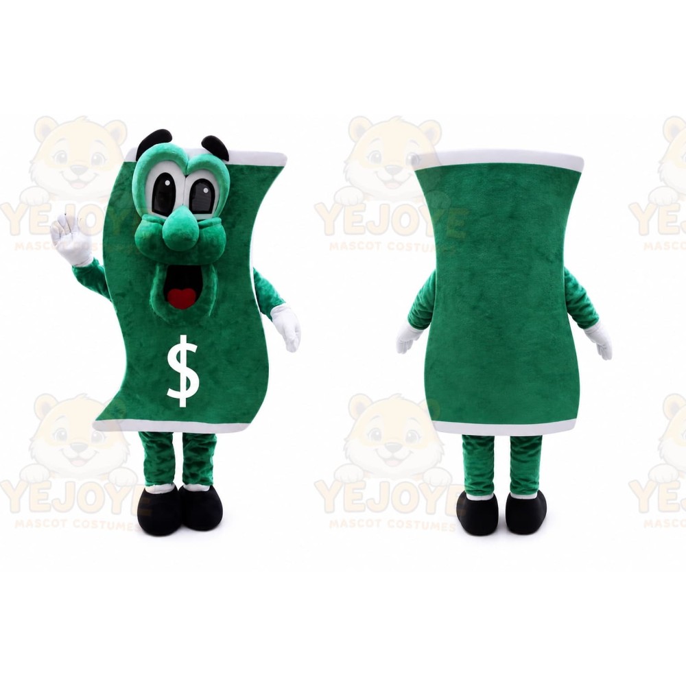 Dollar Mascot Costume for Adults Custom Logo Party Character Suit