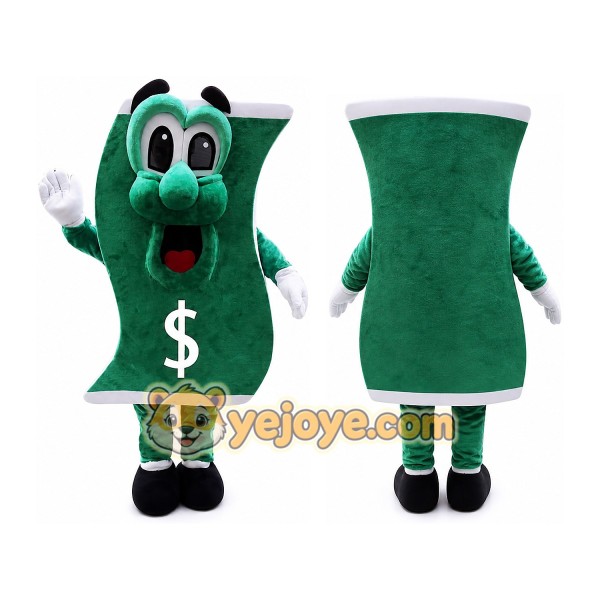 Dollar Mascot Costume for Adults Custom Logo Party Character Suit
