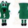 Dollar Mascot Costume for Adults Custom Logo Party Character Suit