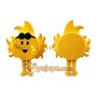 Sun Mascot Costume for Adults Custom Logo Party Character Suit
