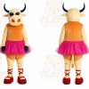 Cow Mascot Costume for Adults Custom Logo Party Character Suit