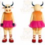 Cow Mascot Costume for Adults Custom Logo Party Character Suit