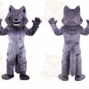 Wolf Mascot Costume for Adults Custom Logo Party Character Suit