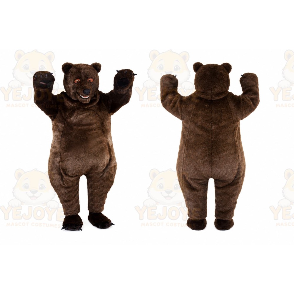 Bear Mascot Costume for Adults Custom Logo Party Character Suit