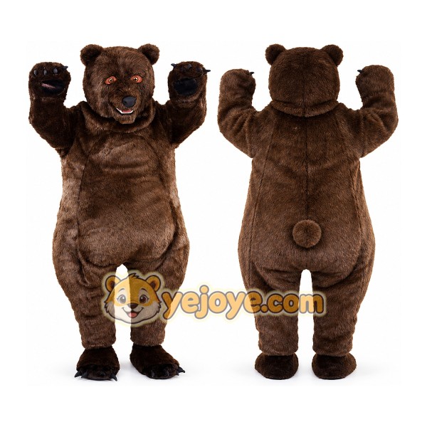 Bear Mascot Costume for Adults Custom Logo Party Character Suit
