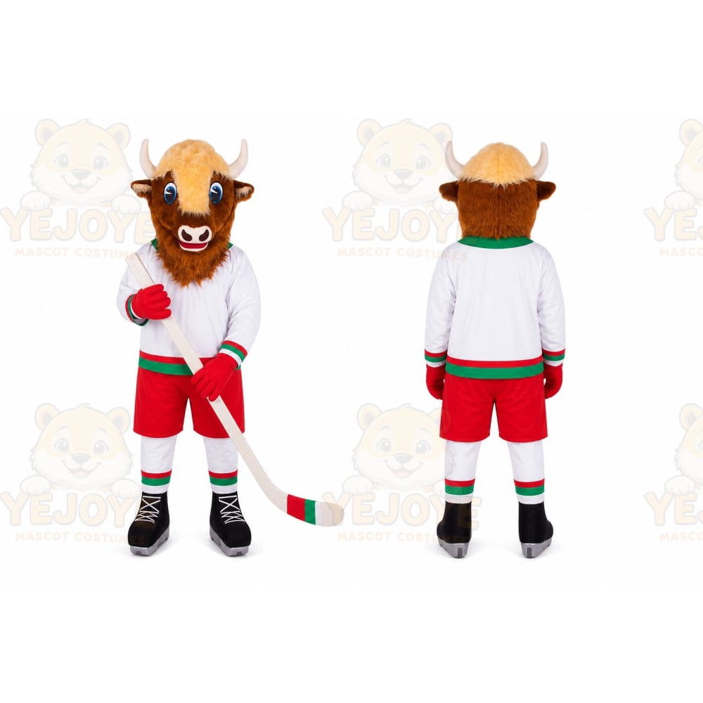 Bison Mascot Costume for Adults Custom Logo Party Character Suit