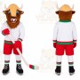 Bison Mascot Costume for Adults Custom Logo Party Character Suit