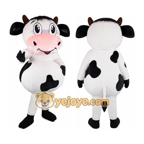 Cow Mascot Costume for Adults Custom Logo Party Character Suit