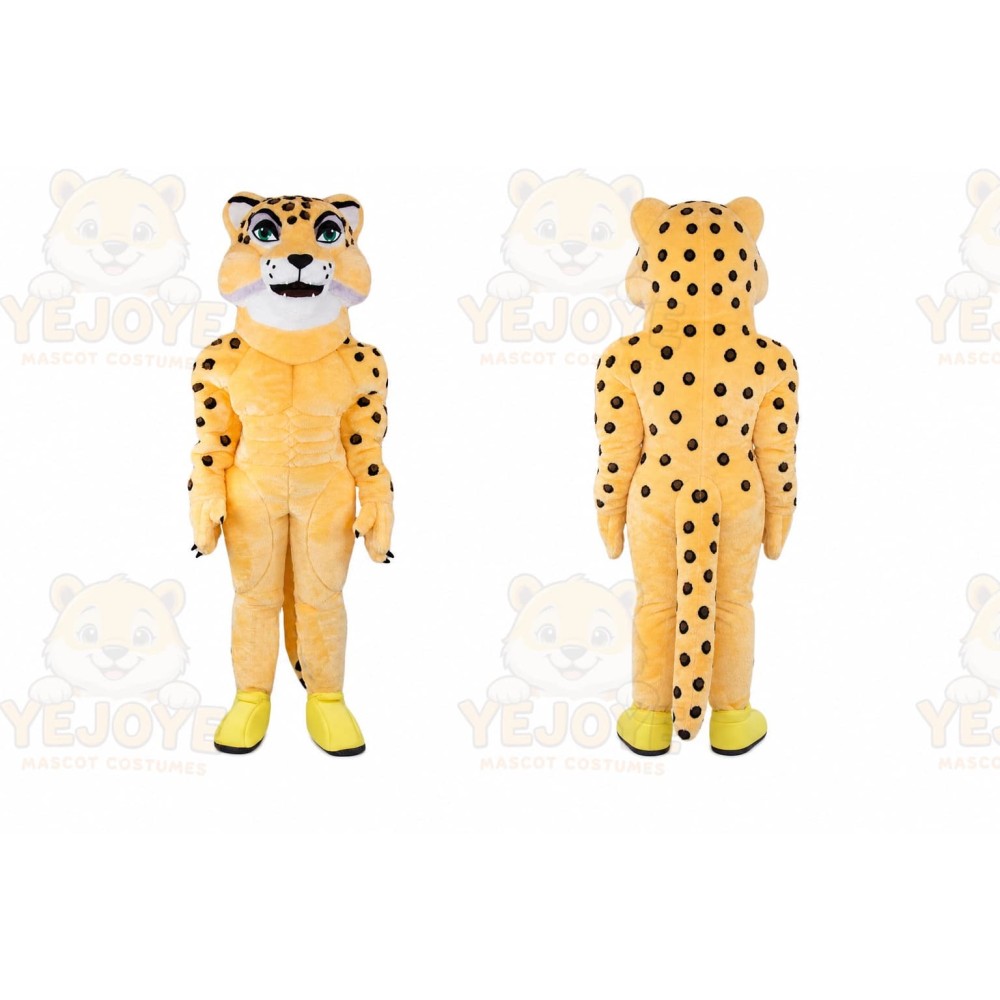 Leopard Mascot Costume for Adults Custom Logo Party Character Suit