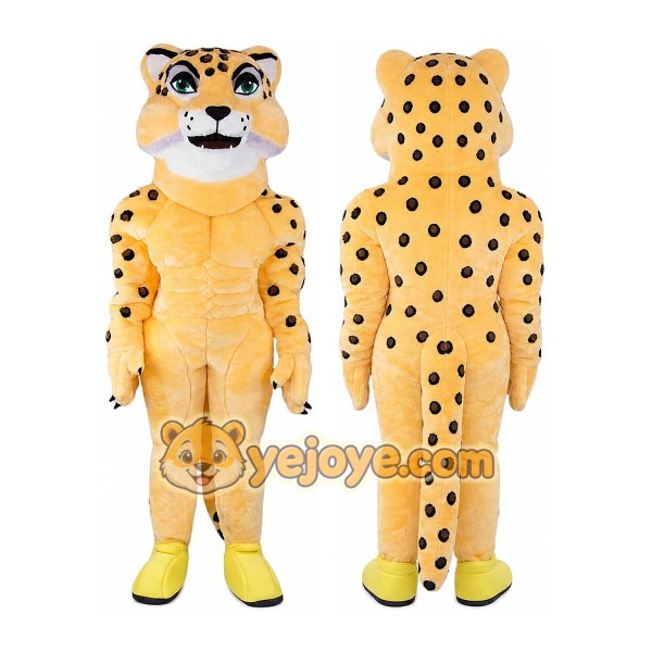 Leopard Mascot Costume for Adults Custom Logo Party Character Suit