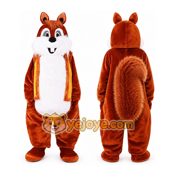Squirrel Mascot Costume for Adults Custom Logo Party Character Suit