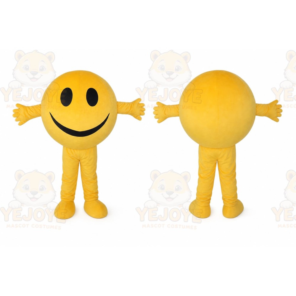 Smiley Face Mascot Costume for Adults Custom Logo Party Character Suit