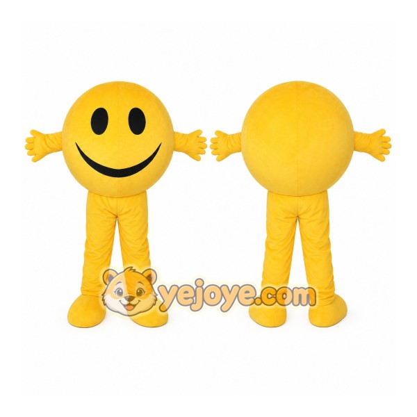 Smiley Face Mascot Costume for Adults Custom Logo Party Character Suit