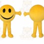 Smiley Face Mascot Costume for Adults Custom Logo Party Character Suit